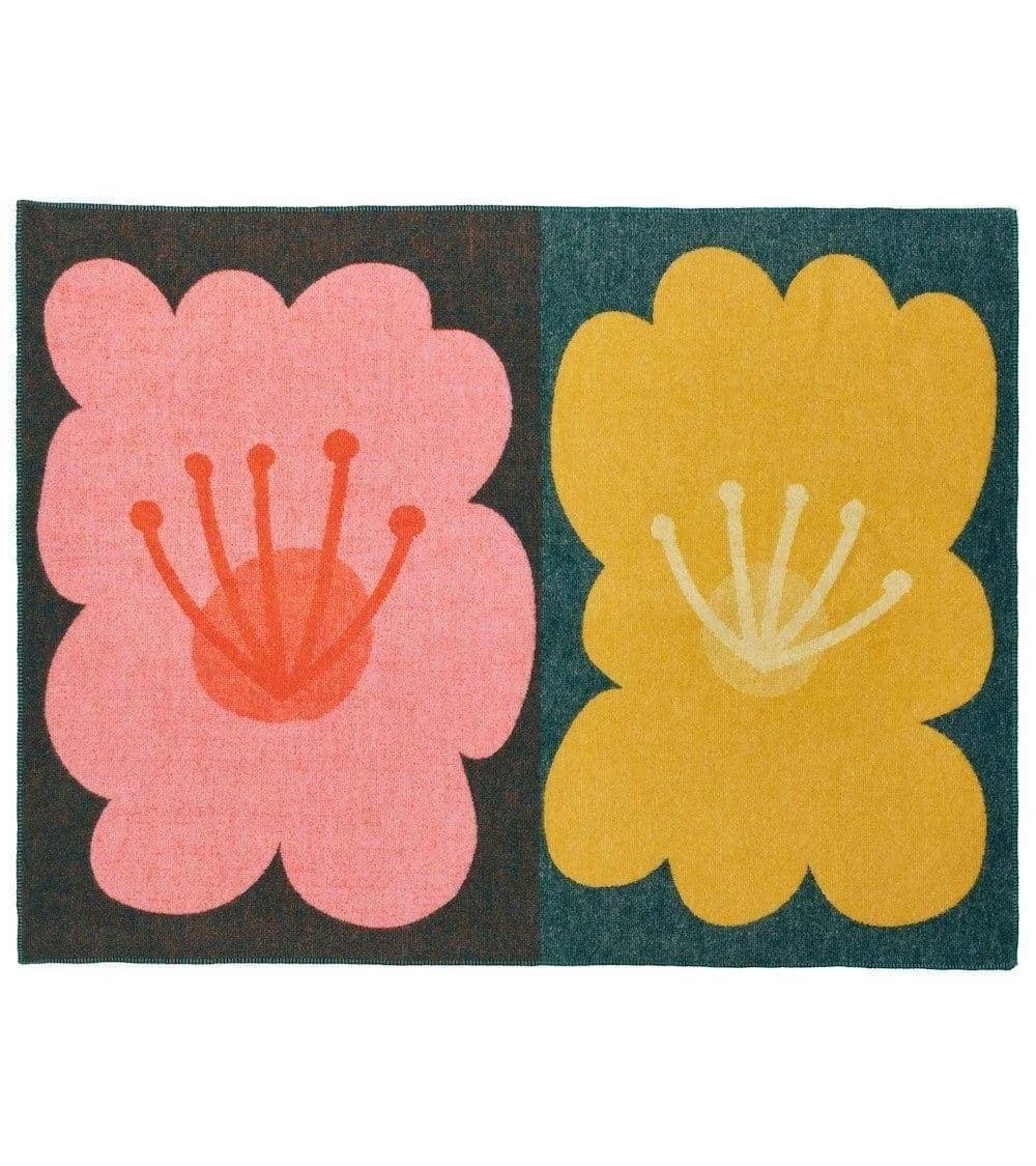 Plaid Bloom - Couverture en laine, couvre lit Donna Wilson un plaid cocooning couverture chaude douce plaide lit