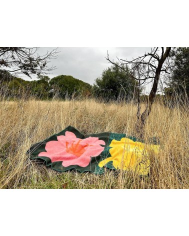 Bloom Blanket - Wool Blanket, Bed Cover Donna Wilson warm cozy soft sofa throw blanket picnic throws and blankets