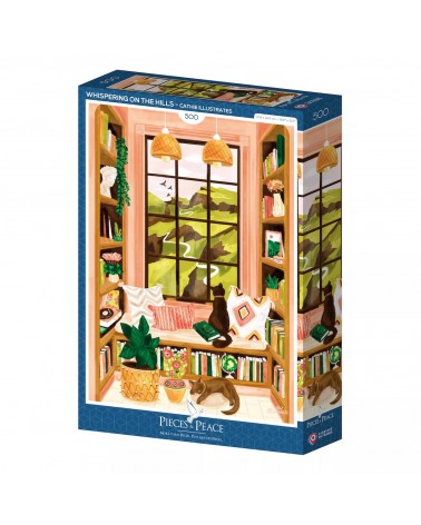 Whisper in the Hills - 500 piece jigsaw puzzle Pieces & Peace art puzzle jigsaw adult picture puzzles