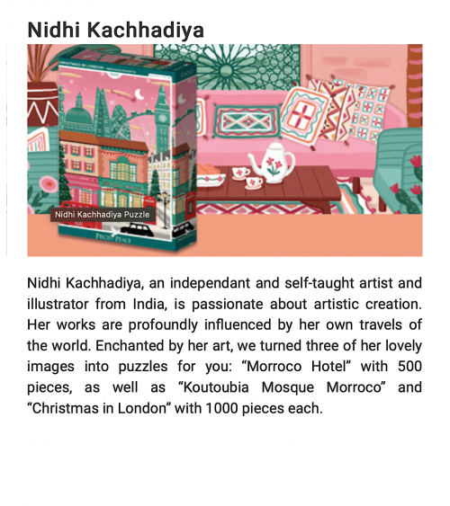 Fuji Blossoms - Puzzle 500 Teile Pieces & Peace  coole lustige schöne puzzle kaufen shönes motiv