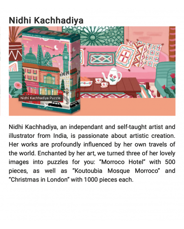 Fuji Blossoms - 500 piece jigsaw puzzle Pieces & Peace art puzzle jigsaw adult picture puzzles