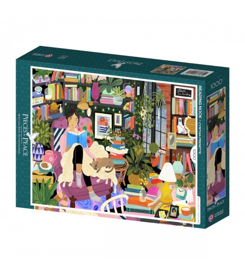 Coin Lecture - Puzzle 1000 pièces Pieces & Peace jeu de puzzle design original moderne cool