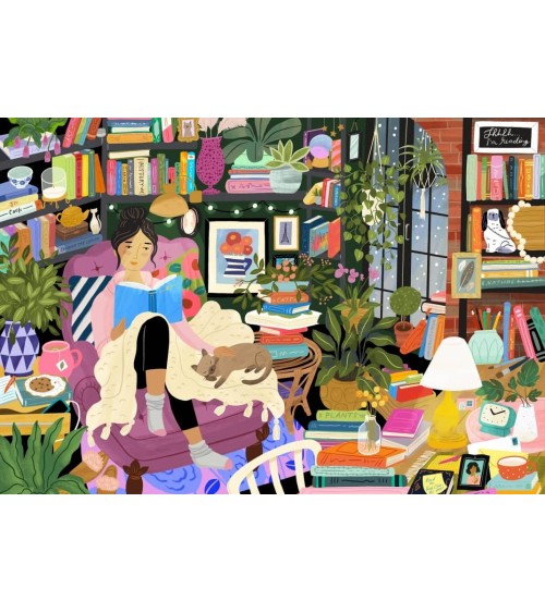 Coin Lecture - Puzzle 1000 pièces Pieces & Peace jeu de puzzle design original moderne cool