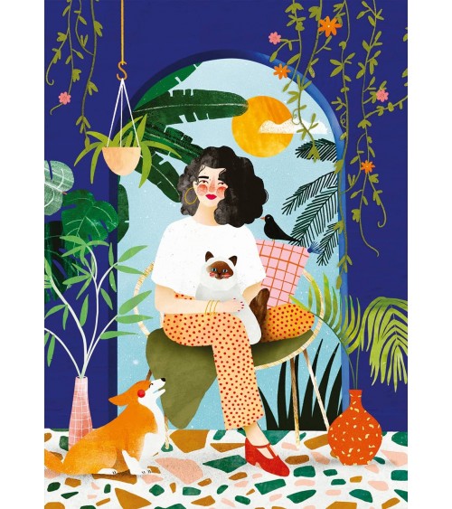 Giardino Blu - Puzzle 1000 pezzi Pieces & Peace Kitatori