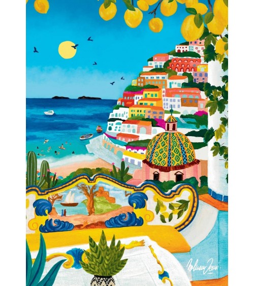 Positano - 1000 piece jigsaw puzzle Pieces & Peace art puzzle jigsaw adult picture puzzles