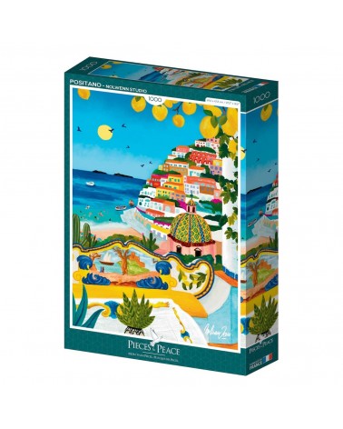 Positano - 1000 piece jigsaw puzzle Pieces & Peace art puzzle jigsaw adult picture puzzles