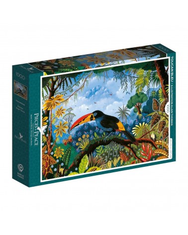 Toucan Bleu - Puzzle 1000 pièces Pieces & Peace jeu de puzzle design original moderne cool