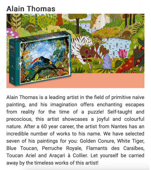 Blauer Tukan - Puzzle 1000 Teile Pieces & Peace  coole lustige schöne puzzle kaufen shönes motiv