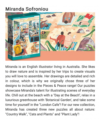 Londoner Café - Puzzle 1000 Teile Pieces & Peace  coole lustige schöne puzzle kaufen shönes motiv