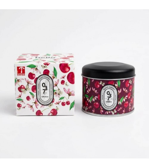 N°37 Black Cherry - Bougie parfumée naturelle artisanale  artisanale maison originale naturelle suisse