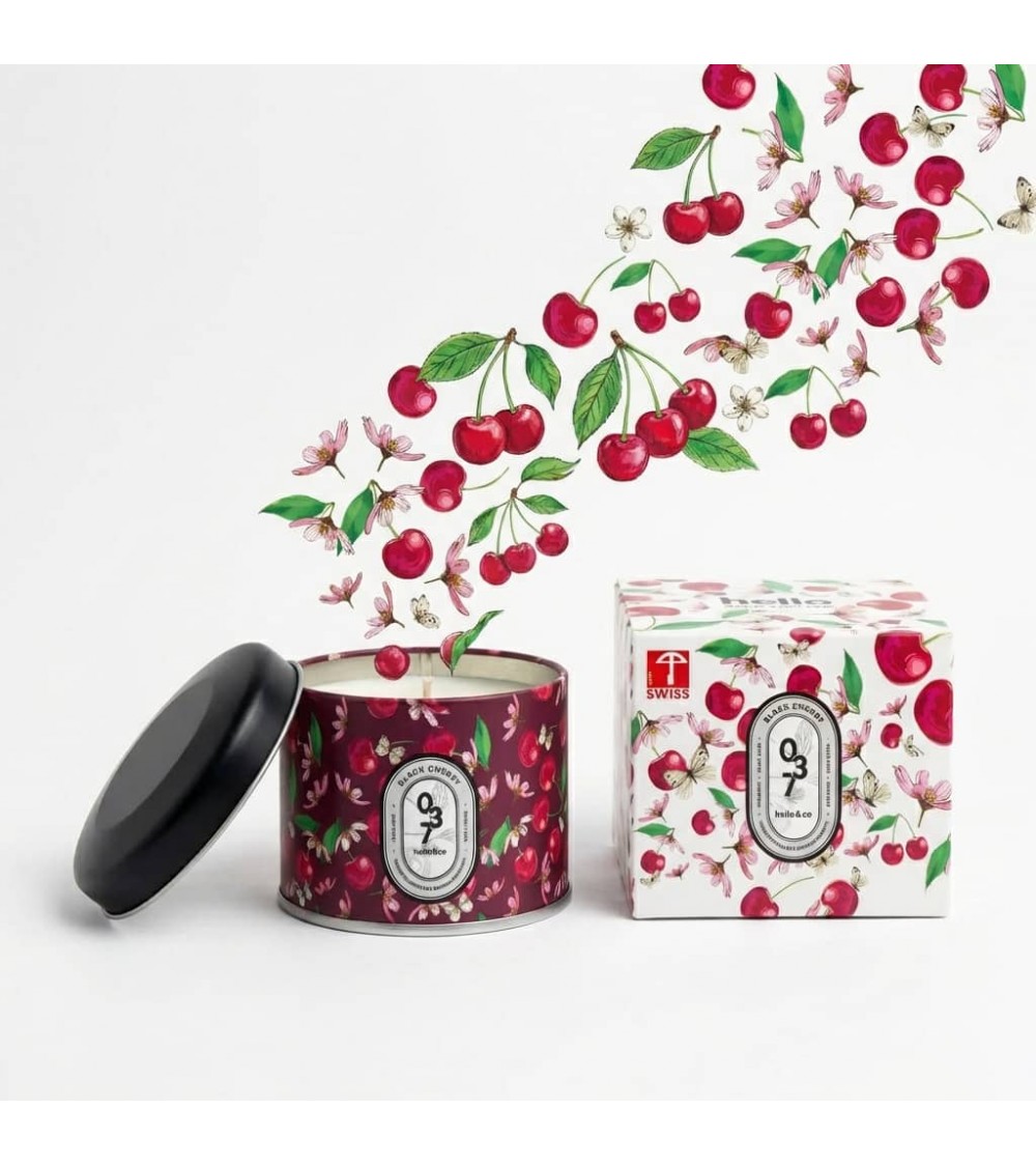 N°37 Black Cherry - Natural handmade scented candle handmade good smelling candles shop store