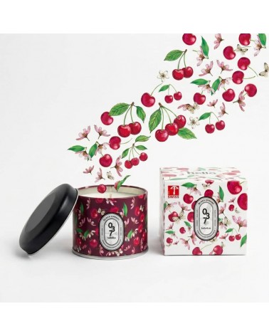 N°37 Black Cherry - Candela profumata naturale artigianale migliori candele profumate artigianali particolari