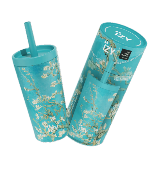 Ramo di mandorlo fiorito di van Gogh - Borraccia termica IZY Bottles borracce termiche