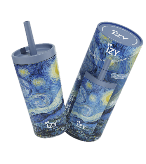 Notte stellata di van Gogh - Borraccia termica IZY Bottles borracce termiche