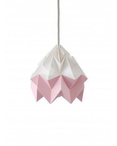 Moth White & Pink - Paper hanging lampshade Studio Snowpuppe lamp shades ceiling lightshade