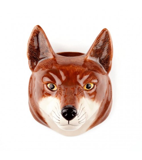 Fox - Ceramic wall vase Quail Ceramics table flower living room vase kitatori switzerland