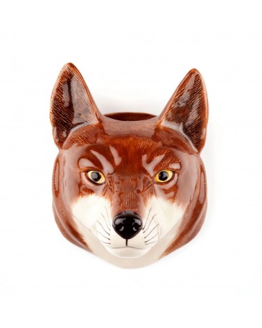 Fox - Ceramic wall vase Quail Ceramics table flower living room vase kitatori switzerland