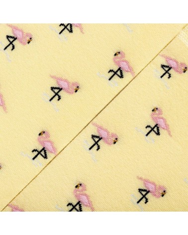 Flamingo - Cool organic cotton socks The Captain Socks funny crazy cute cool best pop socks for women men