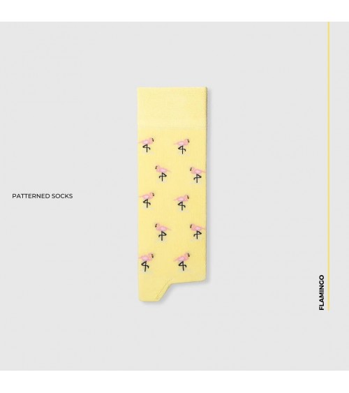 Flamingo - Cool organic cotton socks The Captain Socks funny crazy cute cool best pop socks for women men