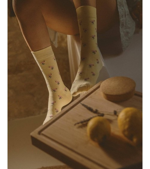 Fenicottero rosa - Calze divertenti in cotone bio The Captain Socks calze da uomo per donna divertenti simpatici particolari