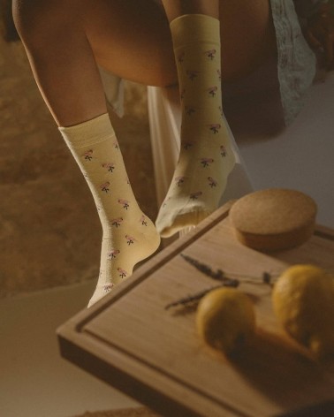 Fenicottero rosa - Calze divertenti in cotone bio The Captain Socks calze da uomo per donna divertenti simpatici particolari