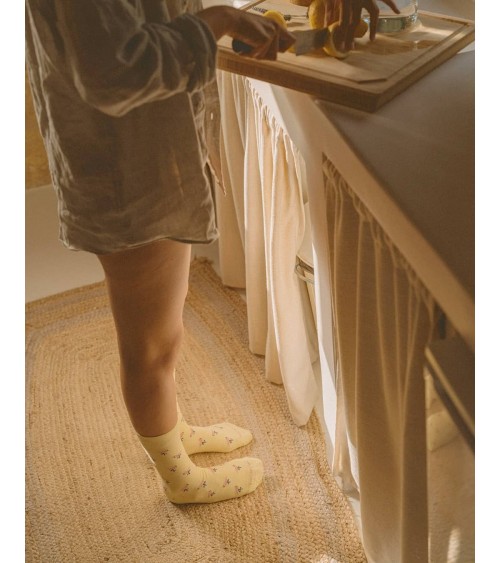 Flamant Rose - Chaussettes à motifs en coton bio The Captain Socks jolies pour femme originales pour homme chausset rigolotes...