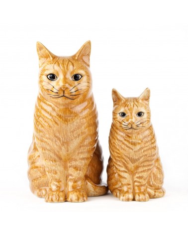 Petit vase à fleurs Chat roux - Vincent Quail Ceramics design fleur décoratif original kitatori suisse