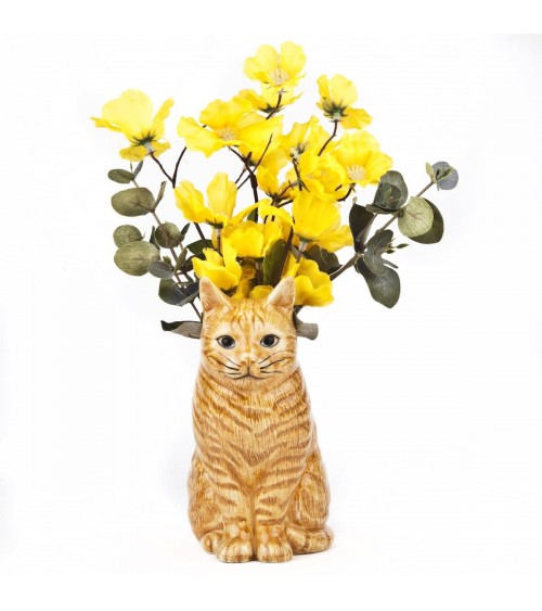 Vaso da fiori piccolo Gatto zenzero - Vincent Quail Ceramics vasi eleganti per interni per fiori decorativi design kitatori s...