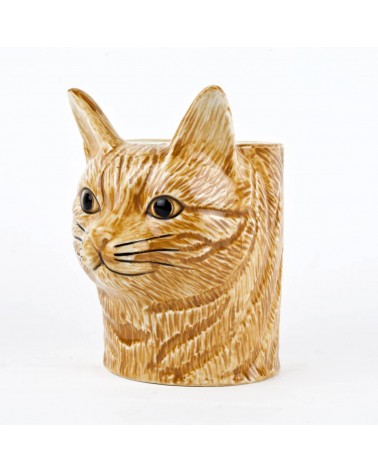 Vincent - Stiftehalter & Blumentopf - Rote Katze Quail Ceramics schreibtisch büro kinder besteckbehälter make up pinselhalter