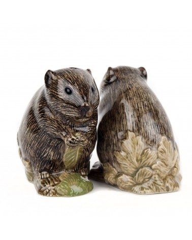 Campagnols - Salière et poivrier original en céramique Quail Ceramics design sel saliere poivrier salier poivrière