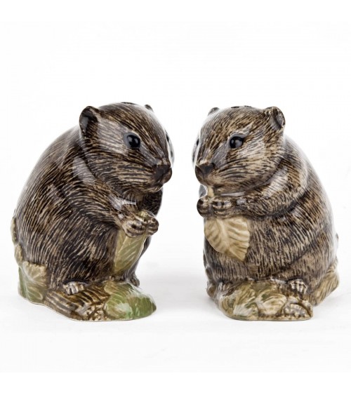 Wühlmäuse - Salz und Pfefferstreuer Set Quail Ceramics  pfeffer steuer salzpfeffersteuer set lustige kaufen