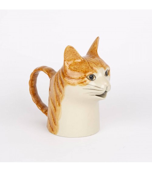 Squash – Origineller Milchkännchen aus Keramik – Rot weisse Katze