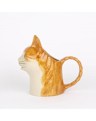 Squash - Ceramic Milk jug - Ginger and white cat Quail Ceramics small pitcher coffee mini milk jugs