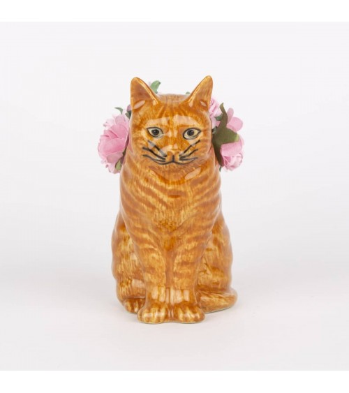 Vincent - Bud vase - Ginger cat Quail Ceramics table flower living room vase kitatori switzerland