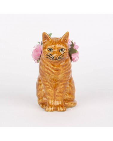Vincent - Bud vase - Ginger cat Quail Ceramics table flower living room vase kitatori switzerland