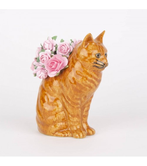 Vincent - Mini Blume Vase - roter Katze Quail Ceramics vasen deko blumenvase blume vase design dekoration spezielle schöne ki...