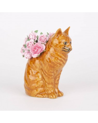 Vincent - Mini vaso per fiori - Gatto rosso Quail Ceramics vasi eleganti per interni per fiori decorativi design kitatori svi...