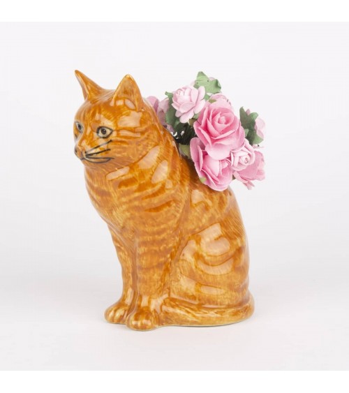 Vincent - Mini vaso per fiori - Gatto rosso Quail Ceramics vasi eleganti per interni per fiori decorativi design kitatori svi...
