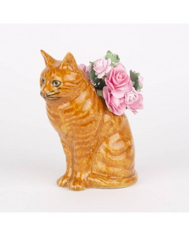 Vincent - Mini Blume Vase - roter Katze Quail Ceramics vasen deko blumenvase blume vase design dekoration spezielle schöne ki...