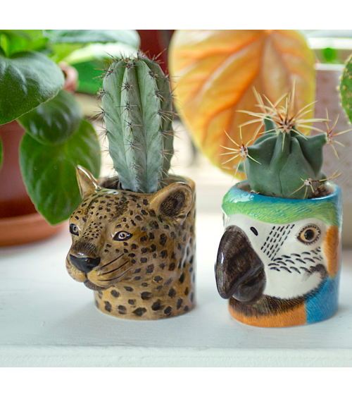 Léopard - Mini pot en céramique
