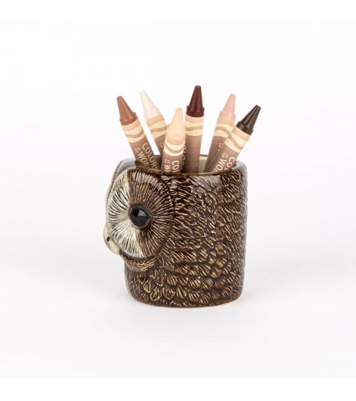 Chouette hulotte - Mini pot en céramique