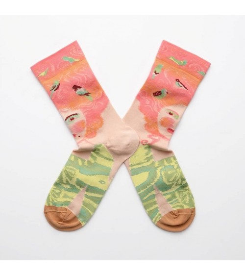 Marie-Antoinette - Chaussettes en coton égyptien Bonne Maison jolies pour femme originales pour homme chausset rigolotes drol...