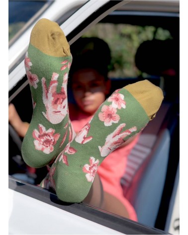 Agneaux Cactus - Chaussettes en coton égyptien Bonne Maison jolies pour femme originales pour homme chausset rigolotes drole ...