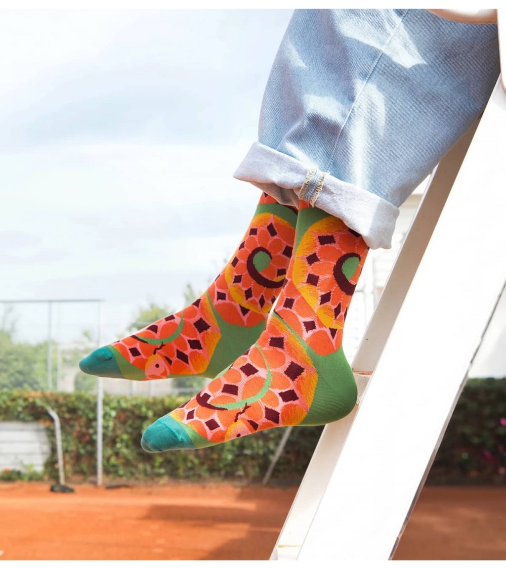 Serpent Avocat - Chaussettes en coton égyptien Bonne Maison jolies pour femme originales pour homme chausset rigolotes drole ...