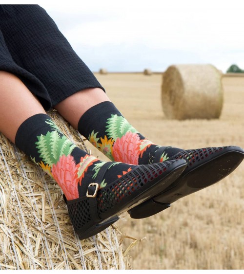Ananas Faux Noir - Calze in cotone egiziano