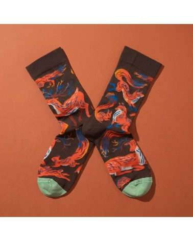 Animaux Terre d'Ombre Socken Bonne Maison socke kuschelsocken für damen lustig herren farbige coole socken