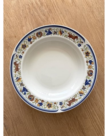 Piatto fondo vintage Villeroy & Boch - Troubadour kitatori mobili Oggetto di design vintage svizzera
