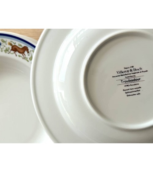 Vintage Suppenteller, tiefe Teller Villeroy & Boch - Troubadour kitatori vintage shop design klassiker bern basel zürich