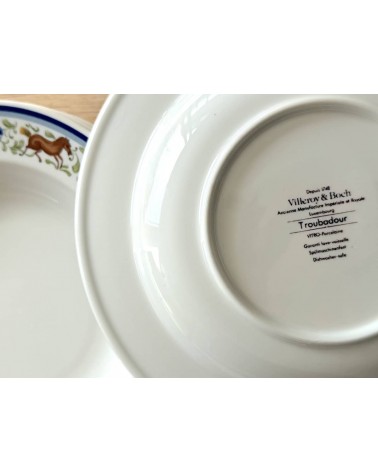 Vintage Suppenteller, tiefe Teller Villeroy & Boch - Troubadour kitatori vintage shop design klassiker bern basel zürich