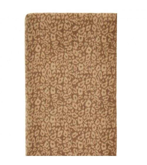 Plaid LEOPARD Natural - Coperta divano in lana, Copriletto Bronte by Moon plaid per divano in lana coperta morbida letto matr...